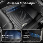OEDRO Upgraded Floor Mats Fit for Honda Civic 2022-2026 / Acura Integra 2023-2025 (Not for Coupe Models), All Weather TPE Floor Liners, High Walled Design Civic Accessories, 1st and 2nd Row -206660