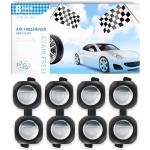 Car Air Freshener Vent Clips, 8 Pack, Provides Long-Lasting Scent, Up to 240 Days, Odor Eliminator (New Car Scent)