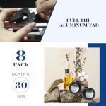 Car Air Freshener Vent Clips, 8 Pack, Provides Long-Lasting Scent, Up to 240 Days, Odor Eliminator (New Car Scent)