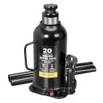YELLOW JACKET 20 Ton Bottle Jack, Heavy-Duty Hydraulic Welded Bottle Jack, Black