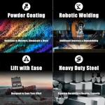 YELLOW JACKET 20 Ton Bottle Jack, Heavy-Duty Hydraulic Welded Bottle Jack, Black