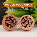 Essential Oil Car Diffuser, 2 PCS Car Aromatherapy Wood Diffuser with Vent Clip