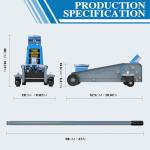 LARBANKE Floor Jack,3 Ton Capacity Fast Lift,Carbon Steel with Wheels car Jack,Heavy Car Floor Jack Max Lift Height 18.15",Providing Stable Support for Various Cars,Blue