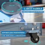 LARBANKE Floor Jack,3 Ton Capacity Fast Lift,Carbon Steel with Wheels car Jack,Heavy Car Floor Jack Max Lift Height 18.15",Providing Stable Support for Various Cars,Blue