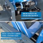 LARBANKE Floor Jack,3 Ton Capacity Fast Lift,Carbon Steel with Wheels car Jack,Heavy Car Floor Jack Max Lift Height 18.15",Providing Stable Support for Various Cars,Blue