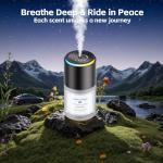 Klomsuw Car Air Freshener, Smart Car Air Freshener,car Diffuser with 150 ML (5oz) Capacity Multi-fragrance,RGB Music Syncing Light, Auto On/Off (Cologne)