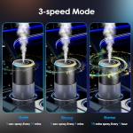 Klomsuw Car Air Freshener, Smart Car Air Freshener,car Diffuser with 150 ML (5oz) Capacity Multi-fragrance,RGB Music Syncing Light, Auto On/Off (Cologne)