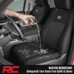Rough Country Neoprene Seat Covers for Dodge Ram (2019-2024) - UV & Water Resistant, Foam Padded Truck Seat Covers - Full Set