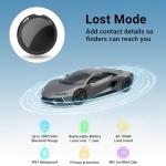 No Subscription Mini GPS Tracker for Vehicles Work with Find My(iOS Only) Magnetic Case Real Time Tracker Tag Hidden Car Location Tracking Device Global Coverage No Monthly Fee or SIM Card Required