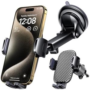 Universal Car Phone Mount for Dashboard and Windshield