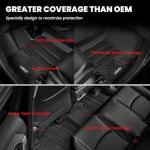 LASFIT Floor Mats&Trunk Mat for Toyota RAV4 2019-2025(Not Fit Hybrid) All Weather TPE Mats Custom Fit for Floor Liner for Toyota RAV 4 LE/XLE/Limited/TRD/Adventure Front and Rear 2 Row Car Mats,Black