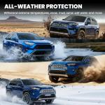 LASFIT Floor Mats&Trunk Mat for Toyota RAV4 2019-2025(Not Fit Hybrid) All Weather TPE Mats Custom Fit for Floor Liner for Toyota RAV 4 LE/XLE/Limited/TRD/Adventure Front and Rear 2 Row Car Mats,Black