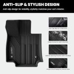 LASFIT Floor Mats&Trunk Mat for Toyota RAV4 2019-2025(Not Fit Hybrid) All Weather TPE Mats Custom Fit for Floor Liner for Toyota RAV 4 LE/XLE/Limited/TRD/Adventure Front and Rear 2 Row Car Mats,Black
