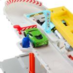 Matchbox Toy Car Track Set, Spin Cyclone Car Wash Playset with 1:64 Scale Corvette & Tow Truck, Features Spinning Wash Tunnel, Tune-Up Shop & Parking