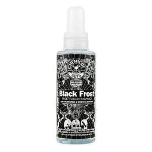Chemical Guys AIR_224_04 Black Frost Air Freshener and Odor Eliminator, (Great for Cars, Trucks, SUVs, RVs, Home, Office, Dorm Room & More) 4 fl oz