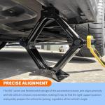 Heavy Duty Scissor Jacks for Car Set,Portable Car Jack Kit Lifts Heights of 3.93 to 15.35 Inch,2 Ton 4409 lbs Tire Jack Kit for Cars with Tire Wrench & Ratchet Wrench
