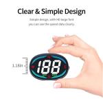 AZIJYV H2 GPS Speedometer Digital Speedometer GPS HUD Universal All Cars Head Up Display Vehicle Speed Compass MPH KMH Speed Gauge Plug and Play