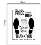 White Car Paper Floor Mats,100Pcs Vehicles Disposable Floor Pads,Temporary Cars Floor Protector,Automotive Mat Covers Protector,Detailing Detail Wash,Temporary Sticky 16x20inch