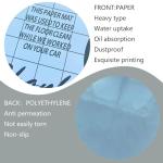 White Car Paper Floor Mats,100Pcs Vehicles Disposable Floor Pads,Temporary Cars Floor Protector,Automotive Mat Covers Protector,Detailing Detail Wash,Temporary Sticky 16x20inch