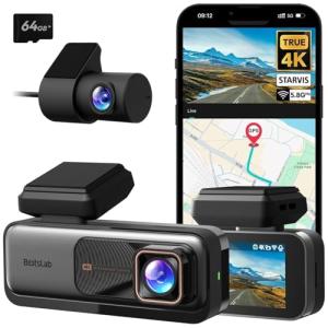 BOTSLAB 4K Dual Dash Cam with Night Vision