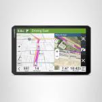 Garmin dēzl™ OTR820, Large High-Res 8” GPS Truck Navigator, Custom Routing, Satellite Imagery, Wind Speed, Community-Shared Loading Docks, Entrances and Parking, Dual-Orientation Display