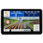 LONGRUF GPS Navigation for Car, Latest 2025 Map 7 inch Touch Screen Car GPS, Voice Turn Direction Guidance, Support Speed and Red Light Warning, Pre-Installed North America Lifetime map Free Update