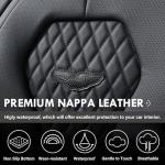 Coverado Seat Covers, Car Seat Covers Front Seats, Black Car Seat Cover, Waterproof Automotive Seat Covers, Seat Cushion, Front Car Seat Covers Leatherette Car Seat Protector Universal Fit Most Cars
