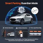 70mai 4K Dash Cam Front and Rear with STARVIS, Built in 5GHz WiFi & GPS Car Camera, Super Night Vision, ADAS, 3'' IPS Screen, 24H Parking Mode, Time-Lapse, Loop Recording, Support 256GB Max (A800S)