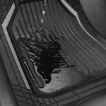 CAR PASS Heavy Duty Rubber Floor Mats for Car, Waterproof Liner Deep Dish Car Mats Full Sets, Universal Trim to Fit for SUV Truck Sedans Vans, All Weather Automotive Floor Mats 3pcs, Solid Black Gray