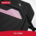 Rubbermaid Car Floor Mat, Heavy Duty All-Weather Car Mats Full Set with Dual-Tone Pink Aluminum Inserts – Universal Fit, Anti-Slip Backing, Trim-to-Fit for Most SUV, Sedan, Van