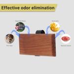 Yuoyar 2Pcs Wood Car Scents Air Freshener Visor Clips Diffuser Odors Eliminator (Coconut)