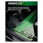 VIWIK Floor Mats for Honda Civic 2012 2013 2014 2015, Custom Fit All Weather TPE Floor Liners for Honda Civic 2012-2015 1st and 2nd Row, Automotive Car Mats, Black