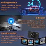 Dash Cam Front and Rear Dash Camera WiFi/APP Control Car Camera with 64G Card 2.5K Front Dash Cam+1080P Rear Dashcams with Super Night Vision, Loop Recording, G-Sensor