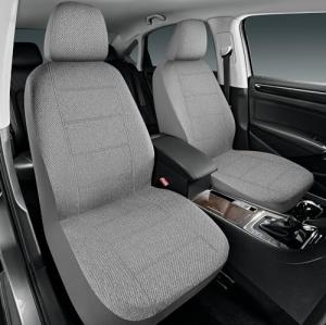 Road Comforts Car Seat Covers for Front Seat, Low Back Heavy Duty Breathable Flax Seat Protector, Airbag, Not Seat Belt Compatible, Washable Seat Cover Fits for Most Cars, Trucks, SUVs, Vans Gray