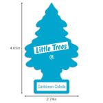 LITTLE TREES Car Air Freshener | Hanging Tree Provides Long Lasting Scent for Auto and Home | Caribbean Colada, 24 Air Fresheners