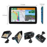 GPS Navigation for Car Truck - Navigation System 7 Inchs Touchscreen Navigator with 2025 US/CA/MX Maps, Free Lifetime Updates for RV, Voice Guidance, Speed & Traffic Alerts, Custom Truck Routing
