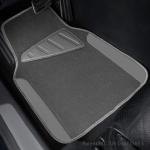 CAR PASS Waterproof Universal Fit Car Floor Mats, Car Mats Fit for SUV,Vans,sedans, Trucks,Set of 4pcs Car Carpet with Driver Heel Pad (All Gray)