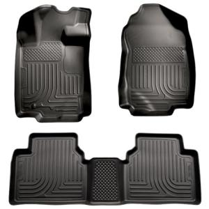 Husky Liners 98361 Fits 2006 Lincoln Zephyr, 2010-12 Ford Fusion, 2010-12 Lincoln MKZ, 2010-11 Mercury Milan - Front Wheel Drive Weatherbeater Front & 2nd Seat Floor Mats