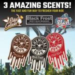 Chemical Guys Hanging Air Freshener, Variety Scent Pack 12 Pack, Great for Cars, Trucks, SUVs, RVs, Home, Garage, Workspace, Dorm Room & More (4 x 3 Packs, Black Frost, Cherry, Pina Colada) - AIR40404