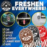 Chemical Guys Hanging Air Freshener, Variety Scent Pack 12 Pack, Great for Cars, Trucks, SUVs, RVs, Home, Garage, Workspace, Dorm Room & More (4 x 3 Packs, Black Frost, Cherry, Pina Colada) - AIR40404