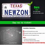 Newzon AB Rhinestone License Plate Frame for Women, 2 Pack Sparkly Luxury Colorful Glass Diamond Car Tag Frame with Diamond Cap Screw Set Glitter AB License Plate Frame Iridescent Bling for Women Gift