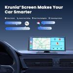 krunia 9.26" Wireless Portable Car Play Screen for Apple CarPlay & Android Auto, OTA Updates, Backup Camera, Mirror Link, 5.0 Bluetooth, Voice Control, GPS Navigation, FM