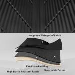 CAR PASS Waterproof Car seat covers Front Seats covers Neoprene Wetsuit, All-Weather Non-Slip Durable, Universal Fit for SUV Sedans Trucks Vans Automotive, Armrest Airbag Compatible, 3D Emboss 2 Black