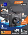 Sarmert C1 5K Dash Cam Front - Built-in GPS and 5G WiFi, Sony STARVIS Sensor, HDR Night Vision Car Camera, 5K/4K/2.5K UHD Dash Camera for Cars, Loop Recording, WDR, G-Sensor, 24H Parking Mode