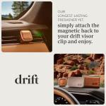 Drift Metal Vent Clip Starter Kit - Car Air Freshener - Scent Diffuser for Car - Metal Odor Eliminator - Amber