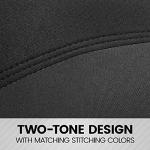 BDK Black Car Seat Covers Full Set - Universal Fit Matching Set Seat Covers for Trucks & Car Seat Protector for SUV - Front Seats, Rear Back Bench, & Headrest Seat Covers for Cars Interior Covers