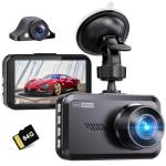 Miden S9 4K+2.5K Dash Cam Front and Rear,64G SD Card,2160P+1600P UHD Dual Dash Camera for Cars,176°+160°Wide Angle,3.5'' IPS Screen Dashcam,Loop Recording,G-Sensor,WDR,Night Vision,24H Parking Monitor
