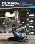AUTOWN 3 Ton Floor Jack - Heavy Duty Car Jack with Quick Lift for SUVs & Trucks, 7.1-20.9 Inch Lifting Range, Hydraulic Service Jack (6600 lbs)
