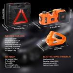Electric Car Jack Kit with Impact Wrench 5Ton