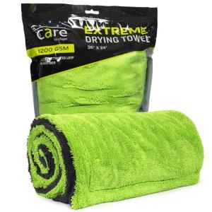 Cilajet Car Care Extreme Oversized Microfiber Car Wash Drying Towel, Paint Safe, Scratch Free, and Lint Free Car Towel, 36"x24"